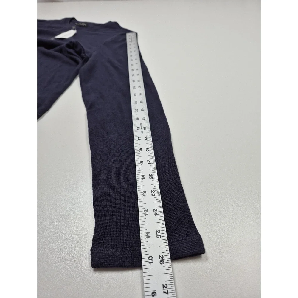 Banana Republic Shirt Mens Medium Blue Pima Cotton Thermal Henley Tee Casual